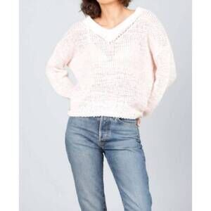 NEW BRAVE + TRUE dodger knit sweater in blush pink